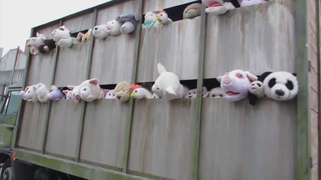 Banksy's Latest Work Takes On The Meat Industry … With Puppets