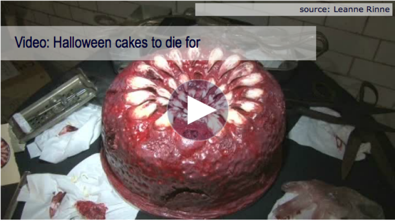 Video: Halloween cakes to die for