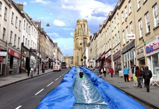 Bristol water slide project to go ahead this Sunday