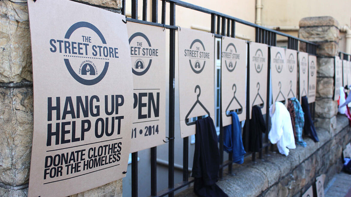 Sidewalk Pop-Up Store Offers Free Clothes To The Homeless