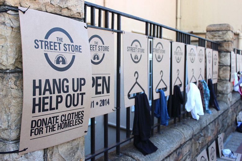 Sidewalk Pop-Up Store Offers Free Clothes To The Homeless
