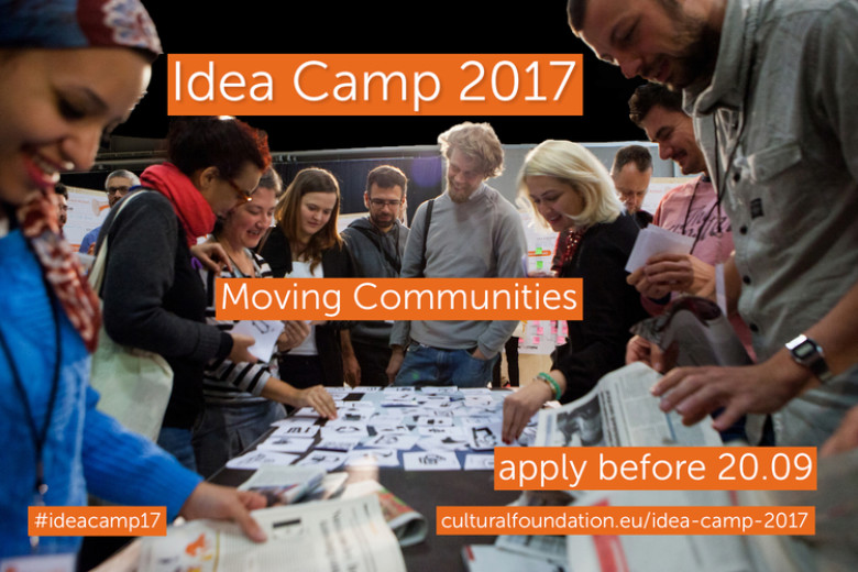 Call for European Cultural Foundation’s Idea Camp 2017