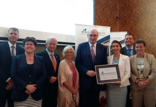 Award Ceremony of Galway-West of Ireland and North Brabant, European Regions of Gastronomy 2018, Aarhus-Central Denmark Region