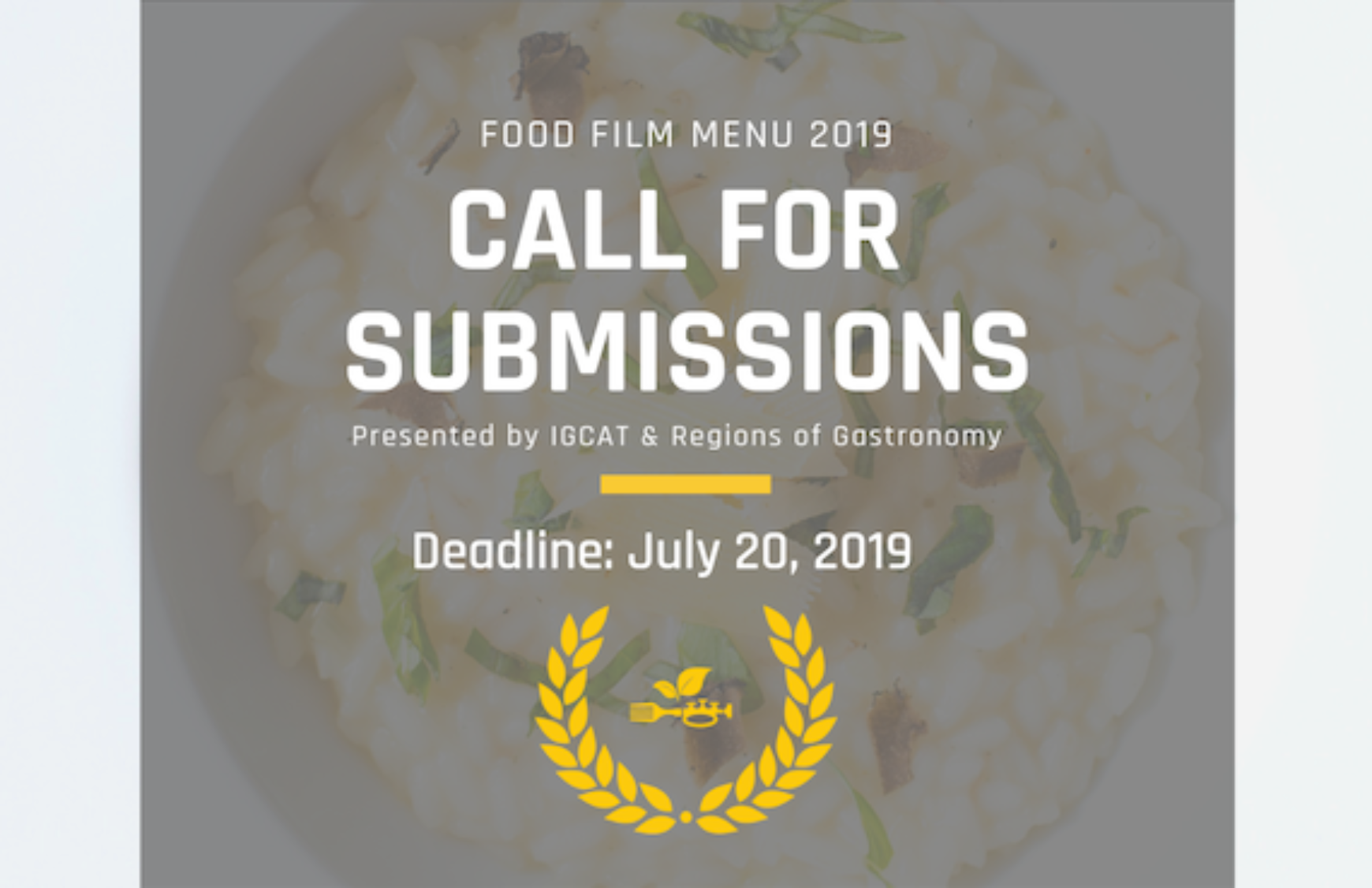 IGCAT has launched the Food Film Menu 2019!