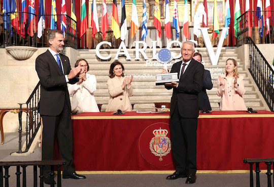 Carlos V European Award granted to the cultural routes programme of the council of Europe