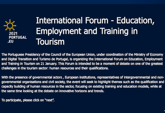 International Forum - Education, Employment and Training in Tourism