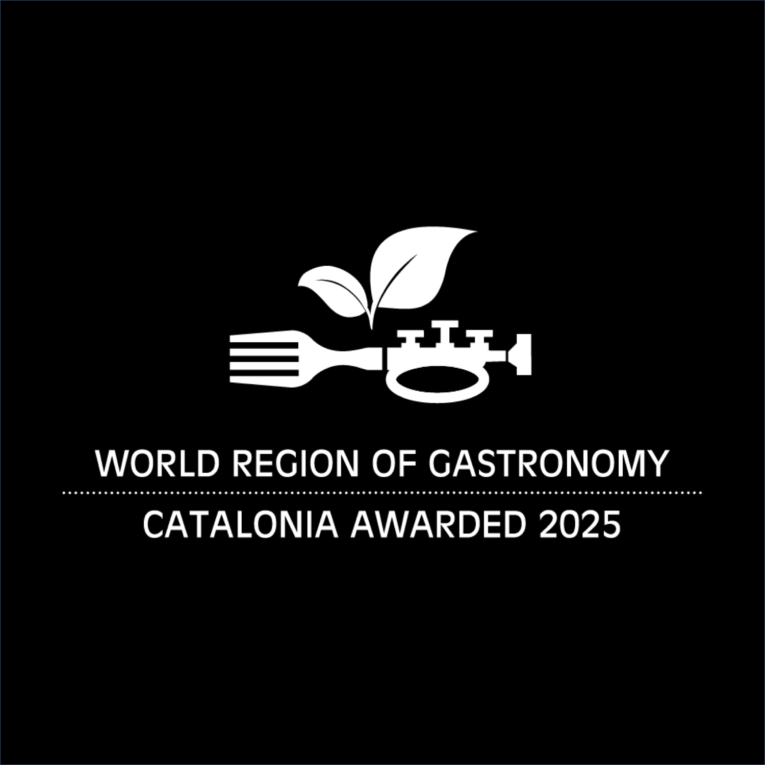Catalonia World Region of Gastronomy 2025_Logo_Square_W:B